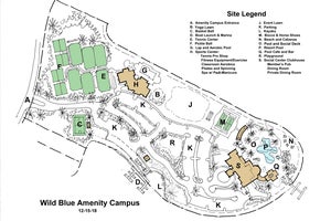 Conceptual Site Map for the Amenity Campus at WildBlue in Estero Florida